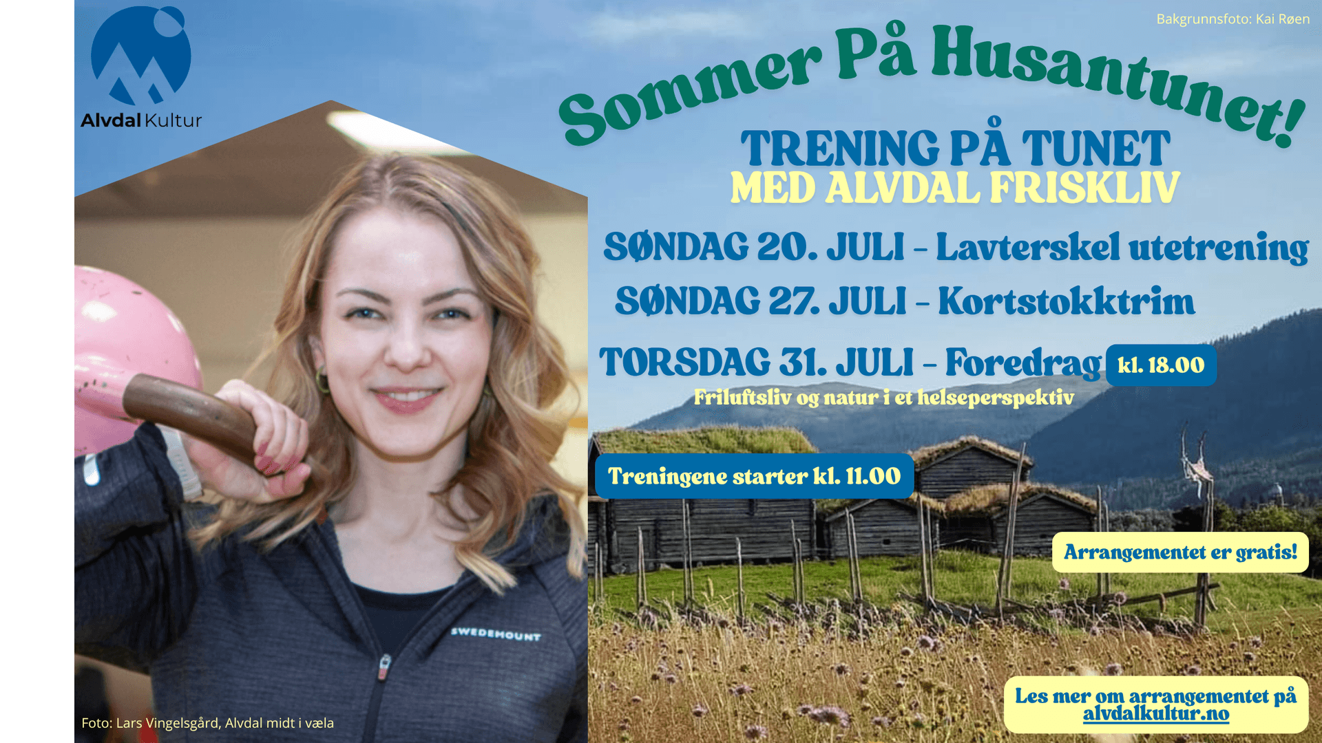 utetrening, alvdal friskliv, husantunet