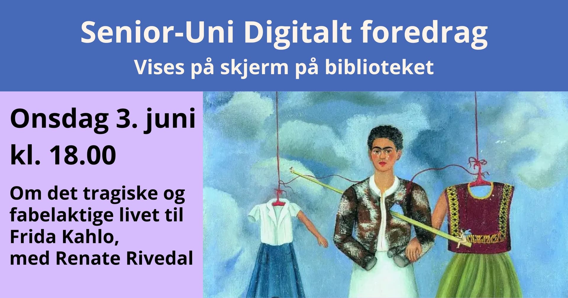 Maleri med en dame og to antrekk