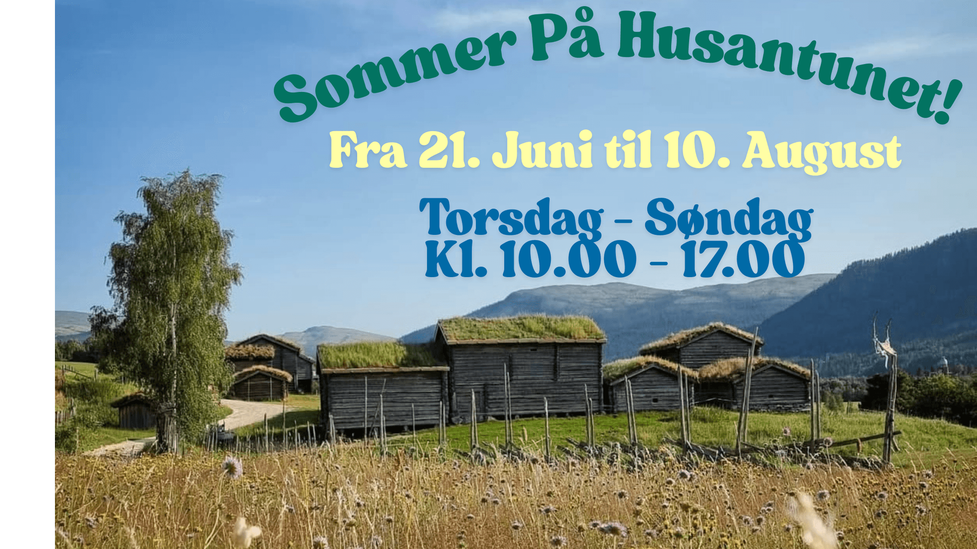 Husantunet, guiding, aktiviteter