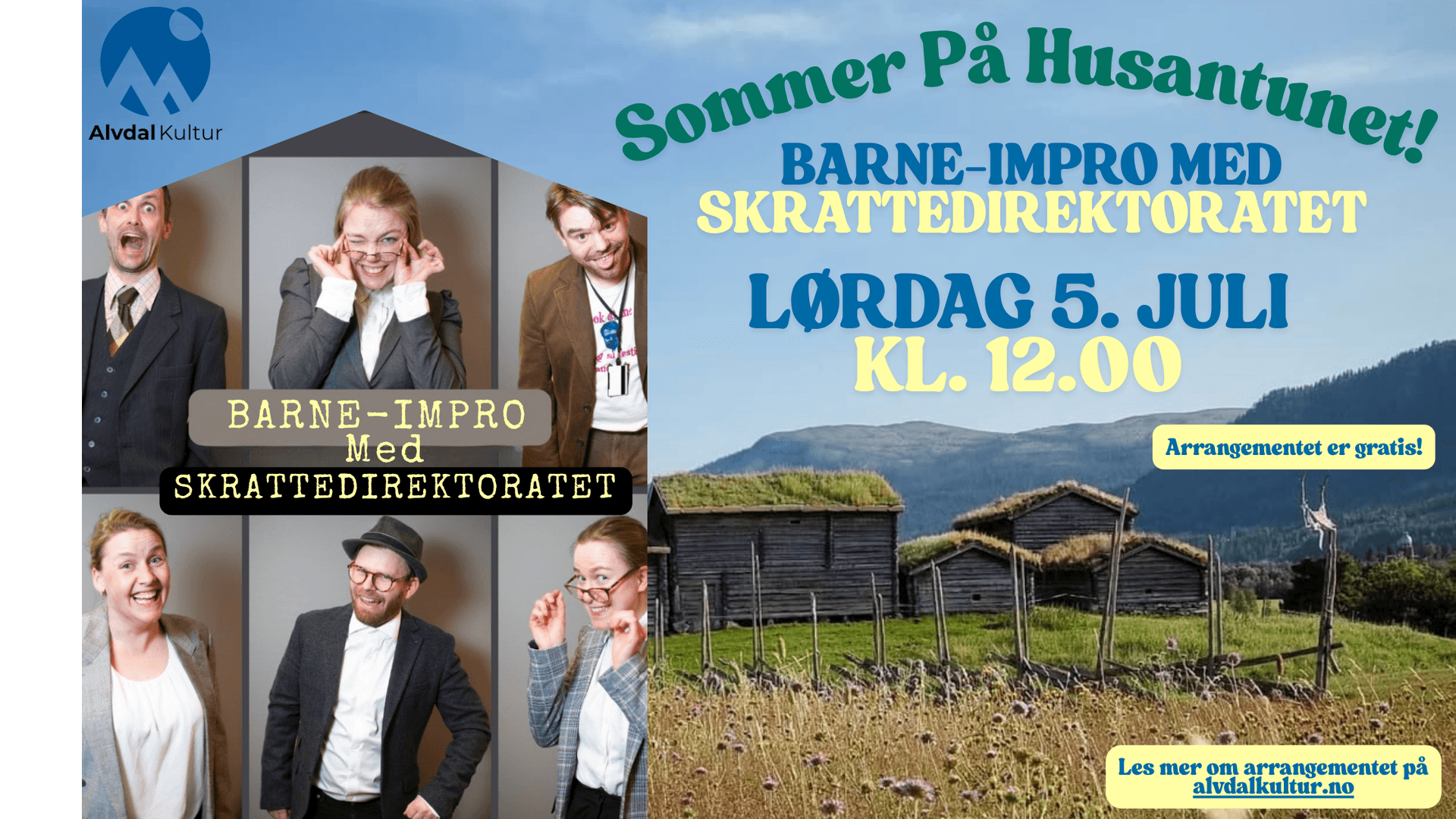 improteater, for barn, husantunet