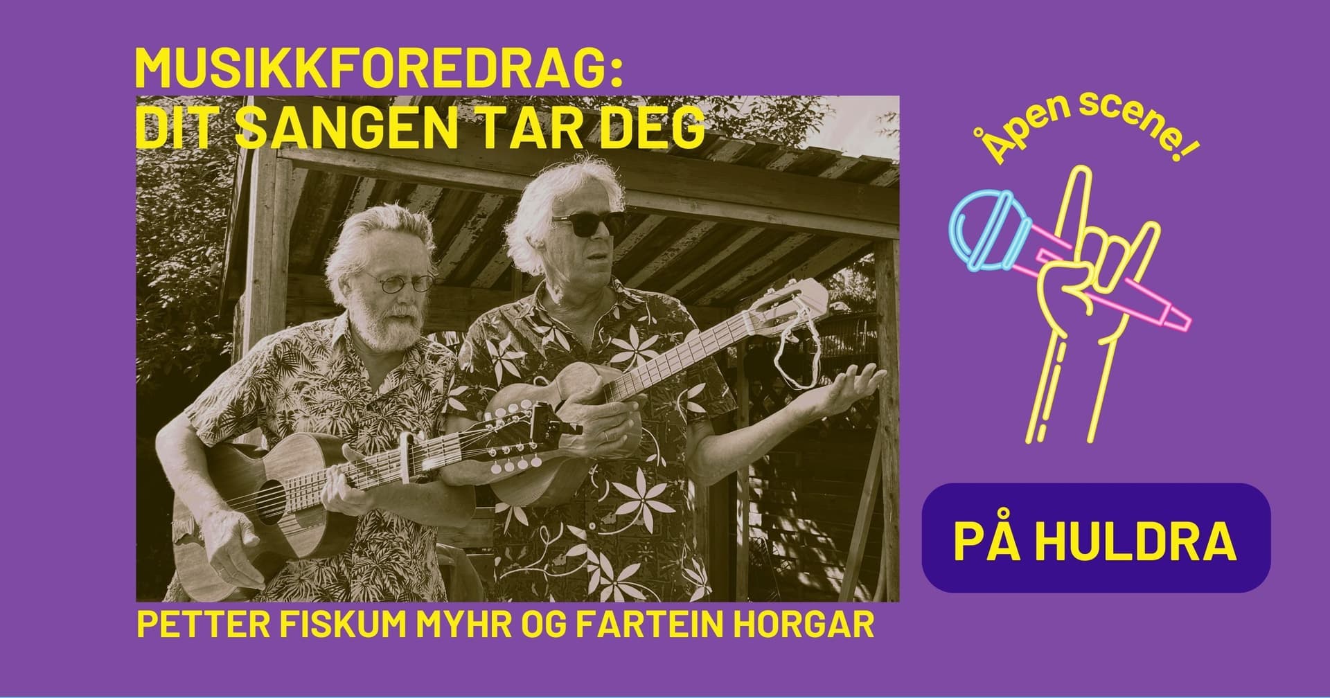 To menn som spiller gitar